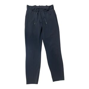 Lululemon On The Fly Pant Black Ankle Cropped size 2